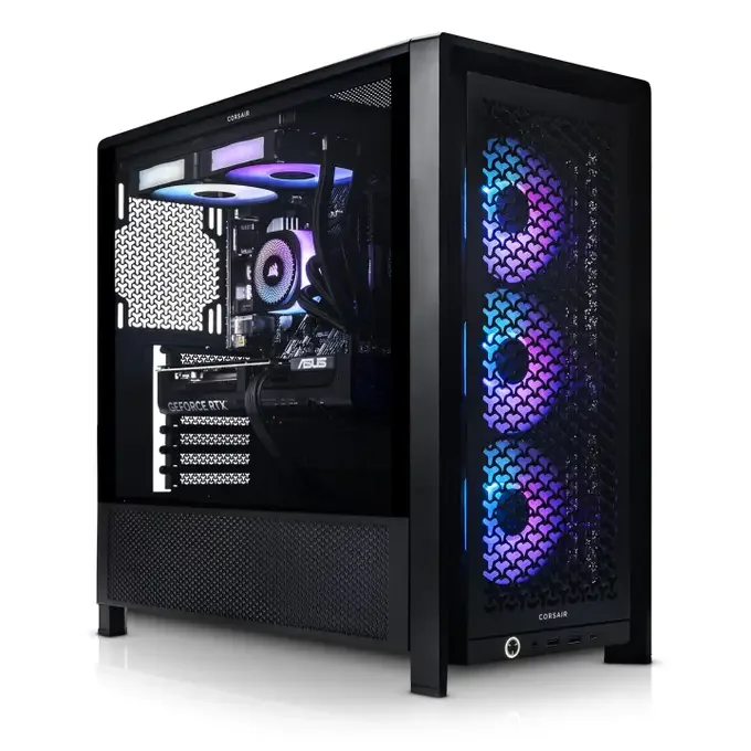 AWD-IT Corsair 4000D FRAME RGB Ryzen 7 5800X3D Nvidia RTX 5080 16GB Desktop PC for Gaming, image 1 of 1