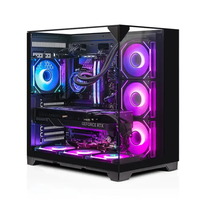 AWD-IT Dark Xpanse Ryzen 7 7700 NVIDIA RTX 5070 12GB AI Desktop PC for Gaming, image 1 of 1
