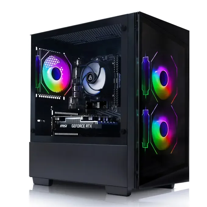 AWD-IT Level 3 AMD Ryzen 3 4100 Quad Core Intel Arc A380 6GB Desktop PC for Gaming, image 1 of 1
