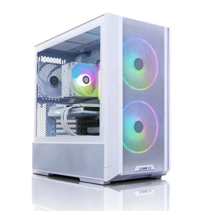 AWD-IT Lian Li Lancool 216 Mesh Intel Core Ultra 5 225F RTX 5060 Ti 8GB White Desktop PC for Gaming, image 1 of 1