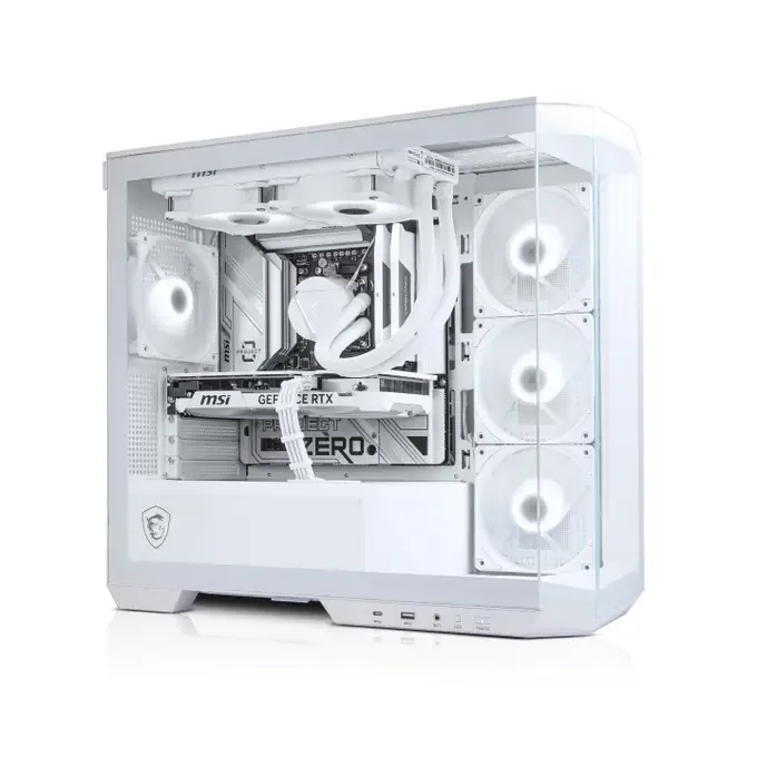 AWD-IT PROJECT ZERO AMD Ryzen 5 9600X RTX 5070 12GB White Desktop PC for Gaming, image 1 of 1