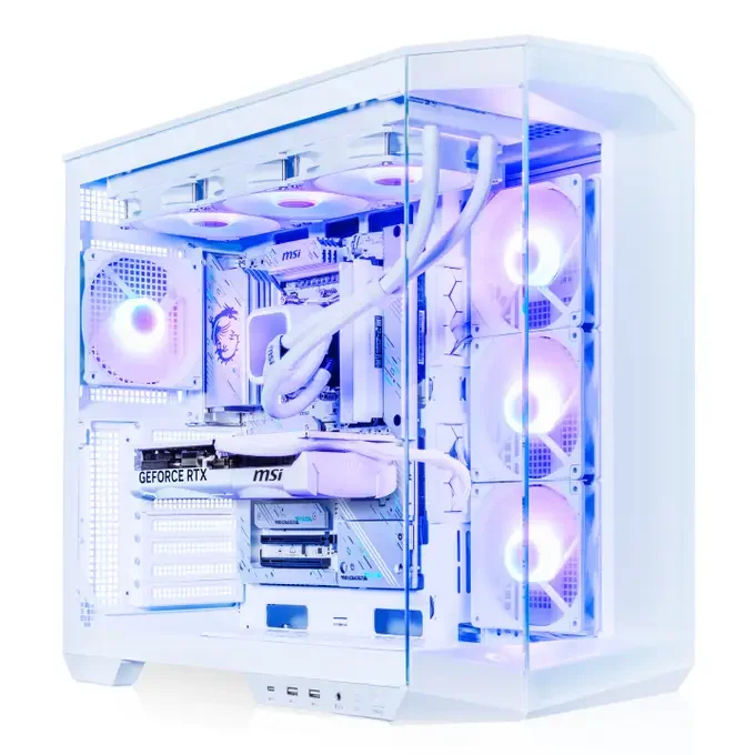 AWD-IT PROJECT ZERO Pano 100R AMD Ryzen 5 9600X RTX 5070 12GB White Desktop PC for Gaming, image 1 of 1
