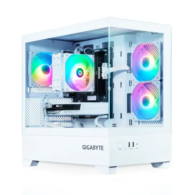 AWD-IT Stealth ICE RGB Ryzen 5 5600 RTX 5060 Ti 8GB Desktop PC for Gaming, image 1 of 1