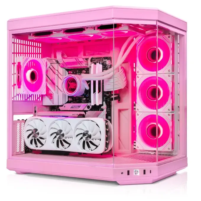 AWD-IT Y70 Pink Intel Core Ultra 5 245KF 14 Core Nvidia RTX 5080 16GB Desktop PC for Gaming, image 1 of 1