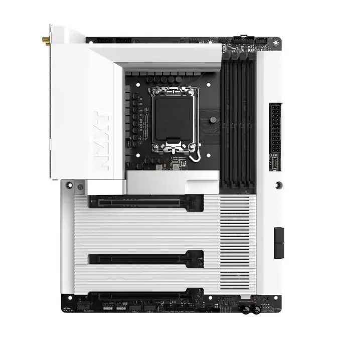 NZXT N7 Z890 Matte White Intel ATX DDR5 WIFI 7 Motherboard LGA 1851 - N7-Z89XT-W1, image 1 of 1