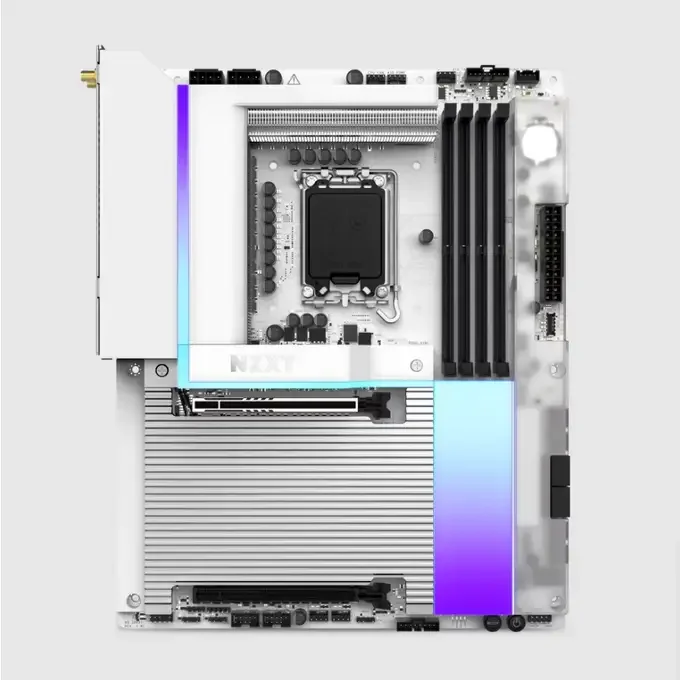 NZXT N9 Z890 Matte White Intel ATX DDR5 WIFI 7 Motherboard LGA 1851 - N9-Z89XT-W1, image 1 of 1