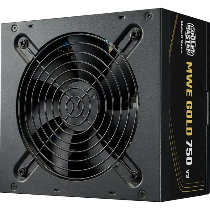 Cooler Master 750W MWE Gold V3 ATX3.1 80 Plus Gold Power Supply - Black - MPE-7506-ACAG-BUK, image 1 of 1