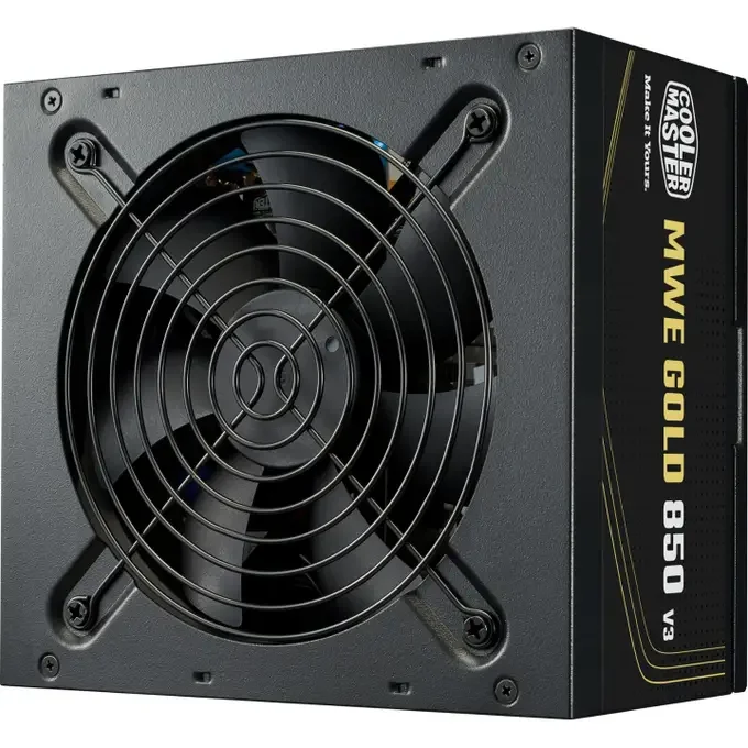 Cooler Master 850W MWE Gold V3 ATX3.1 80 Plus Gold Power Supply - Black - MPE-8506-ACAG-BUK, image 1 of 1