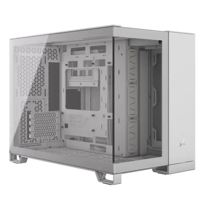 Corsair 2500X Tempered Glass Micro ATX Dual Chamber PC Case - White - CC-9011266-WW, image 1 of 1