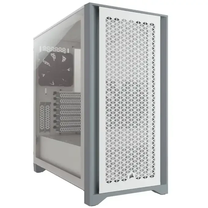 Corsair 4000D AIRFLOW Tempered Glass Mid-Tower ATX Case — White, image 1 of 1