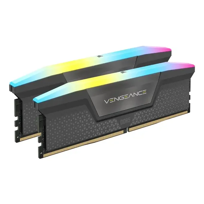 Corsair Vengeance RGB 64GB (2x32GB) 5600Mhz C40 DDR5 RAM - Black - CMH64GX5M2D5600Z40, image 1 of 1