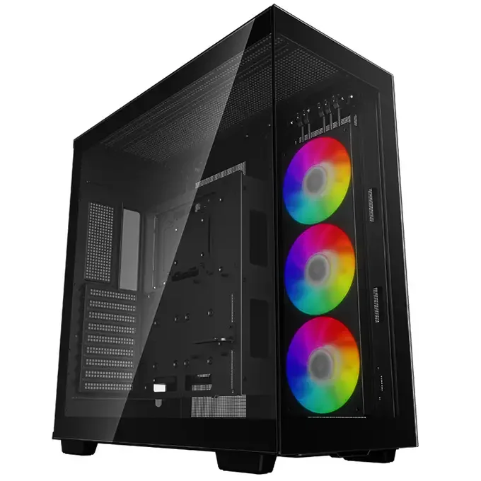 DeepCool CH780 Panoramic Gaming Case, Full ATX, Tempered Glass, 3x ARGB Fans - Black - R-CH780-BKADE41-G-1, image 1 of 1