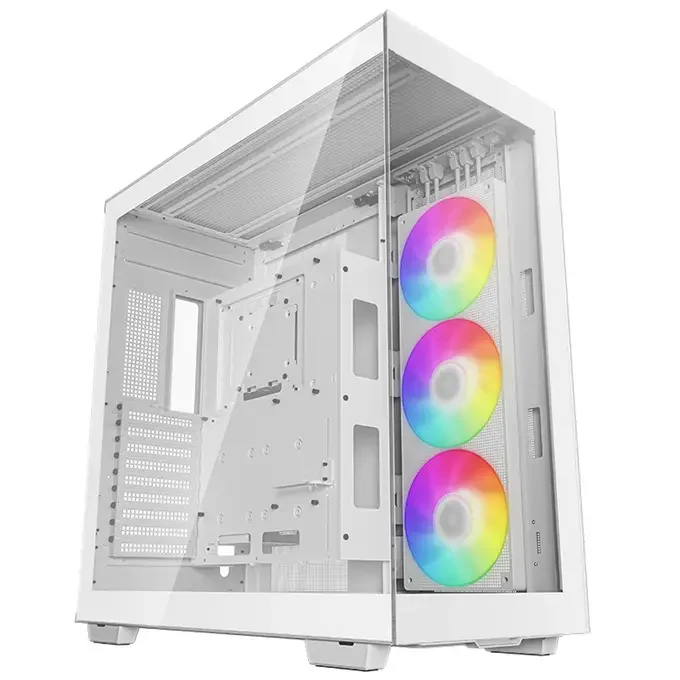 DeepCool CH780 Panoramic Gaming Case, Full ATX, Tempered Glass, 3x ARGB Fans - White - R-CH780-WHADE41-G-1, image 1 of 1