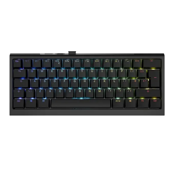 Ducky One X Mini - 60% Wireless Ducky Linear Inductive Switch RGB - Gaming Keyboard - Black - DKON2461IST3-DAUKPDOECL1AS1, image 1 of 1