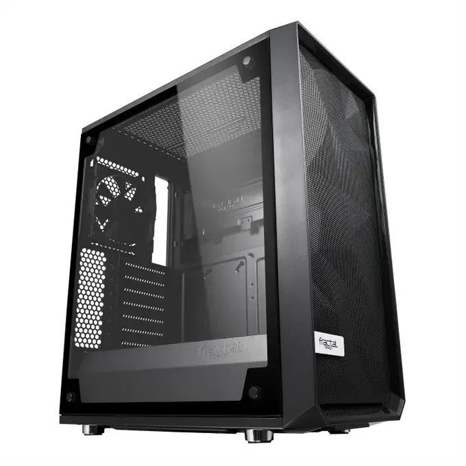 Fractal Design Meshify C Tempered Glass High Airflow ATX PC Case - Black, image 1 of 1