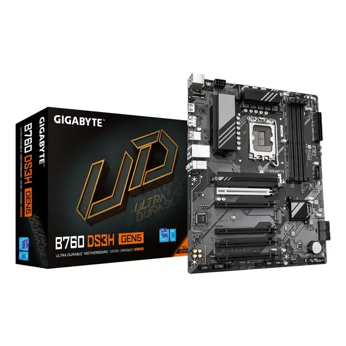 Gigabyte B760 DS3H GEN5 LGA 1700 B760 ATX Motherboard - DDR5, image 1 of 1