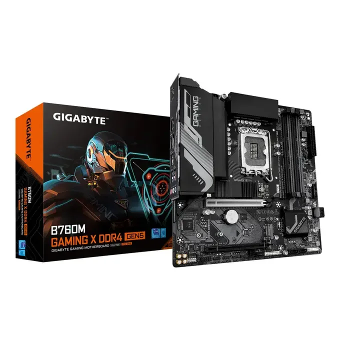 Gigabyte B760M GAMING X DDR4 GEN5 LGA 1700 B760 Micro-ATX Motherboard - DDR4, image 1 of 1