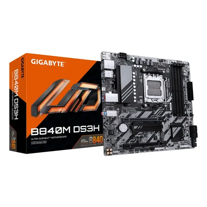 Gigabyte B840M DS3H AM5 B840 Micro-ATX Motherboard - DDR5, image 1 of 1