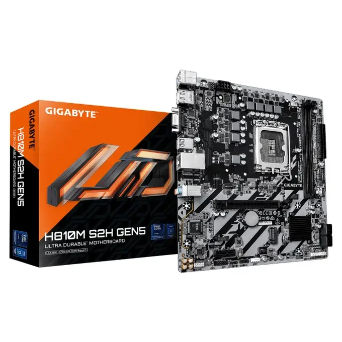 Gigabyte H810M S2H GEN5 LGA 1851 H810 Micro-ATX Motherboard - DDR5, image 1 of 1