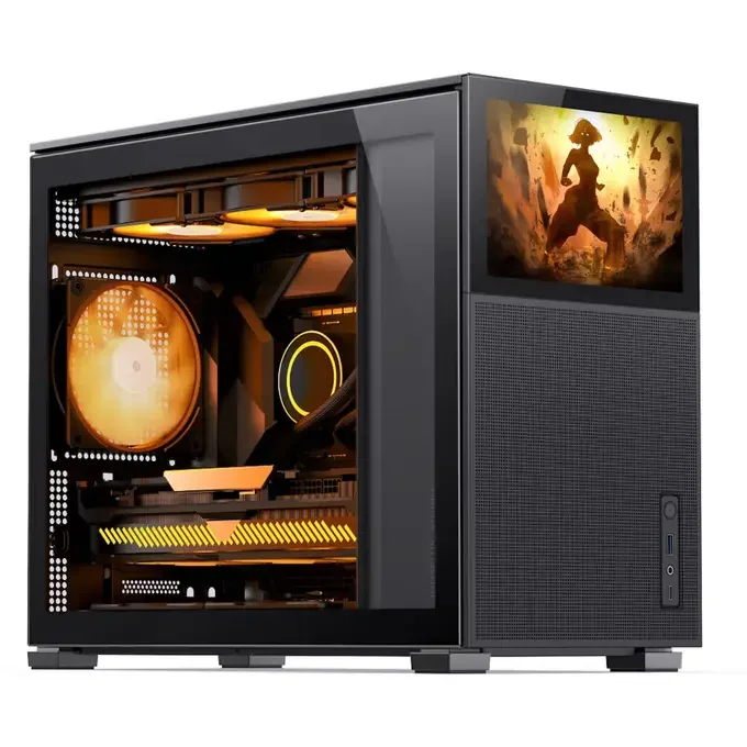 Jonsbo D31 Mesh Screen Micro-ATX PC Case – Black, Tempered Glass, image 1 of 1