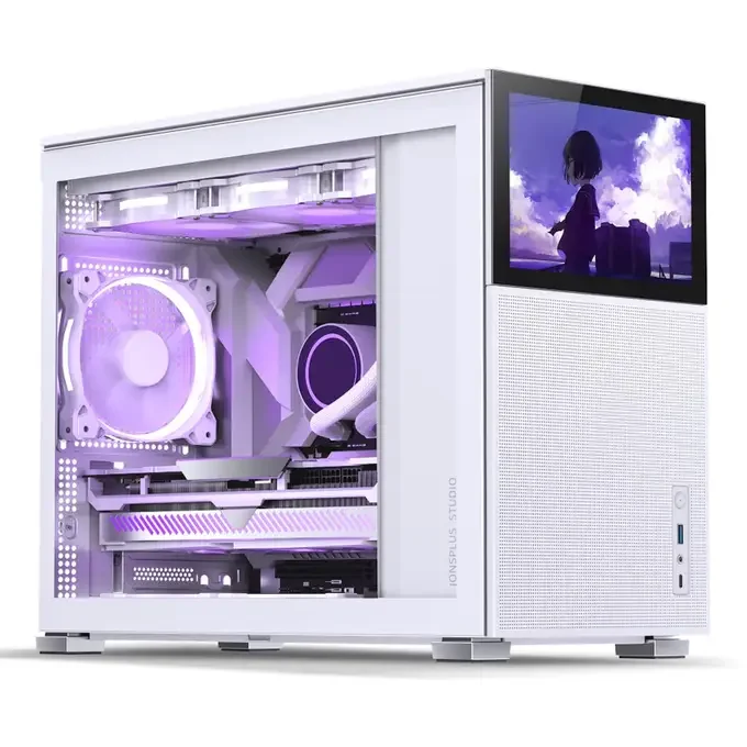 Jonsbo D31 Mesh Screen Micro-ATX PC Case – White, Tempered Glass, image 1 of 1