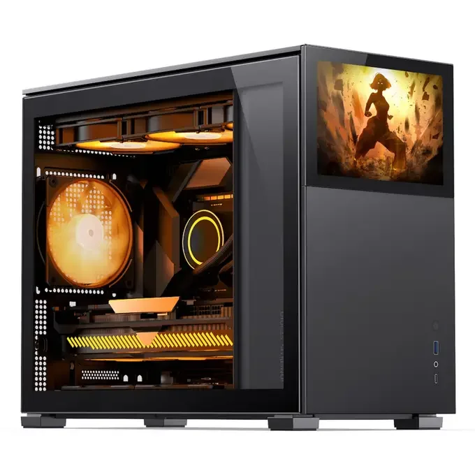 Jonsbo D31 Standard Screen Micro-ATX PC Case – Black, Tempered Glass, image 1 of 1