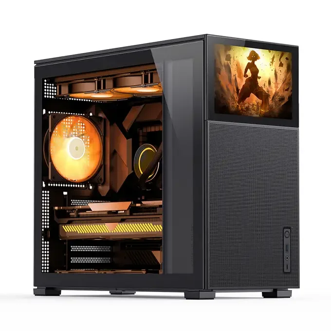 Jonsbo D41 Mesh Screen ATX PC Case – Black, Tempered Glass, image 1 of 1
