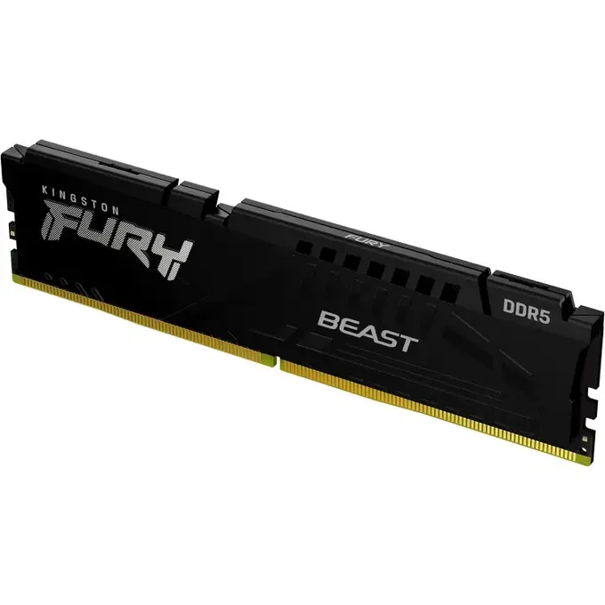 Kingston Fury Beast 16GB (1x16GB) DDR5 5600MHz C40 Memory Module - Black - KF556C40BB-16BK, image 1 of 1