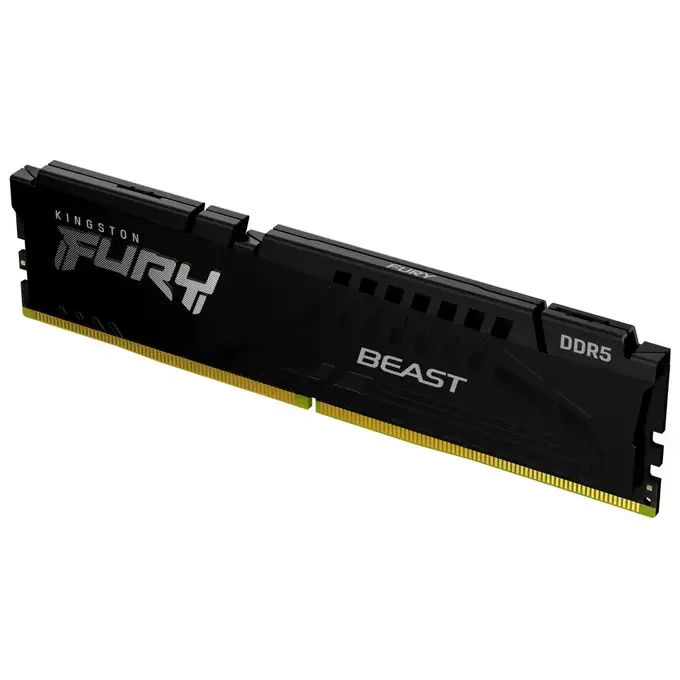 Kingston Fury Beast 16GB (1x16GB) DDR5 6000MT/s CL30 Desktop Memory - Black, image 1 of 1