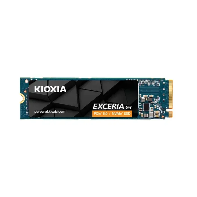 Kioxia EXCERIA G3 1TB NVMe M.2 SSD - PCIe 5.0 Read 10000MB/s Write 8900MB/s - LVC10Z001TG8, image 1 of 1