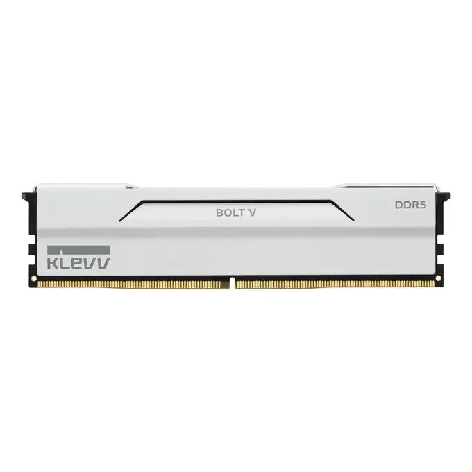 KLEVV BOLT V 32GB (2 x 16GB) DDR5 6000MT/s CL30 Desktop Memory Kit - White - KD5AGU880-60A300I, image 1 of 1