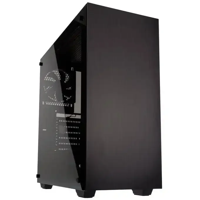 Kolink Stronghold ATX Mid Tower Tempered Glass Black PC Case, image 1 of 1