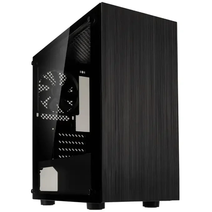 Kolink Stronghold M Tempered Glass Micro ATX Mid Tower PC Case - Black, image 1 of 1