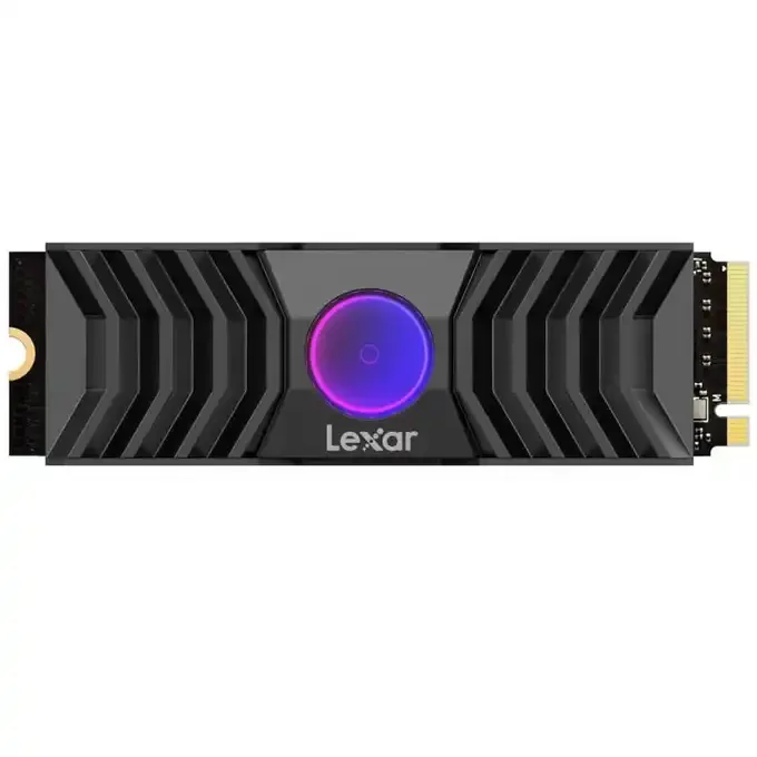 Lexar NM1090 1TB PCIe 5.0 M.2 NVMe SSD with Heatsink - Read 11,500MB/s Write 9000MB/s - LNM1090001T-RNANG, image 1 of 1