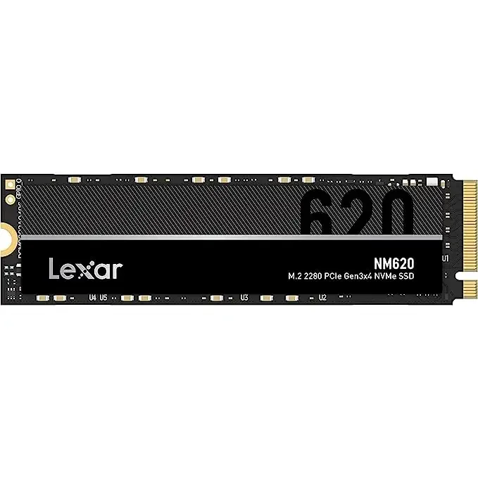 Lexar NM620 M.2 512GB PCIe Gen3 M.2 SSD - 3500 MB/s Read, 2400 MB/s Write - LNM620X512G-RNNNG, image 1 of 1