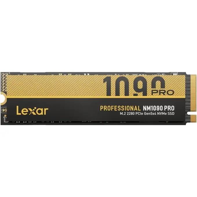 Lexar Professional NM1090 PRO 1TB PCIe 5.0 M.2 NVMe SSD - LNM109P001T-RNNNG - Read 14,000MB/s Write 10,000MB/s, image 1 of 1