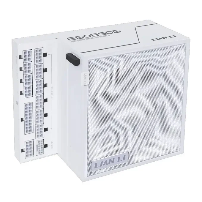 Lian Li Edge Gold 850W ATX 3.1 PCIe 5.1 80+ Gold Modular Power Supply - White - EG850G White, image 1 of 1