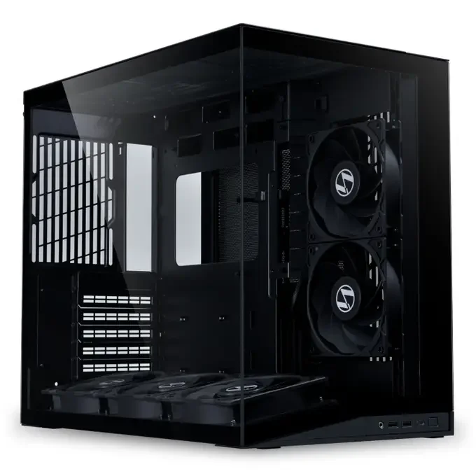 Lian Li O11 Dynamic Mini V2 Flow ATX Mid-Tower PC Case Tempered Glass - Black - O11DMIV2FX, image 1 of 1
