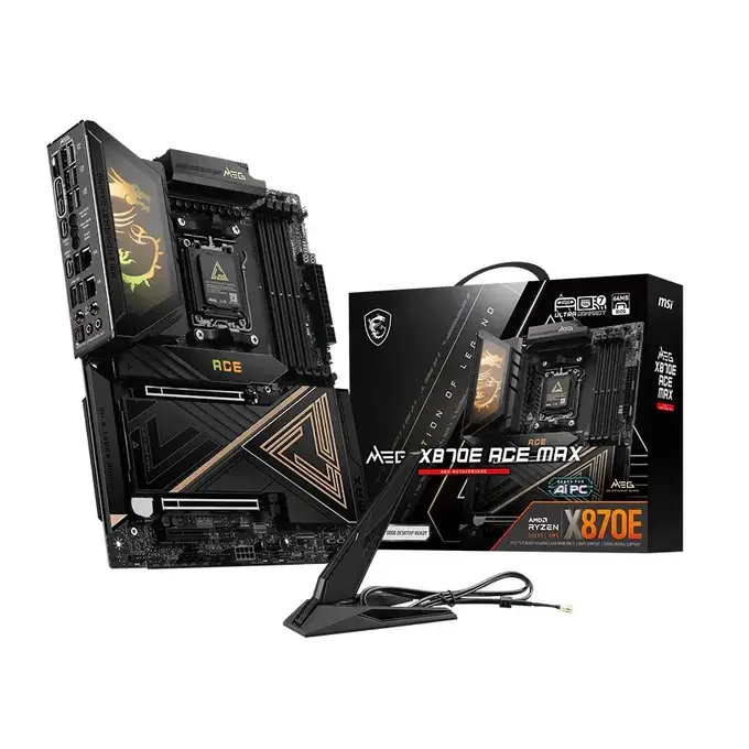 MSI MEG X870E ACE MAX WIFI 7 AMD DDR5 PCIe 5.0 ATX Motherboard - Socket AM5, image 1 of 1