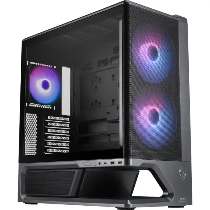 MSI MPG VIXTA 300R AIRFLOW PZ ATX Mid Tower Case - Mesh (EZ-Snap) Front, 3 x ARGB Fans - Black - MPG VIXTA 300R AIRFLOW PZ, image 1 of 1