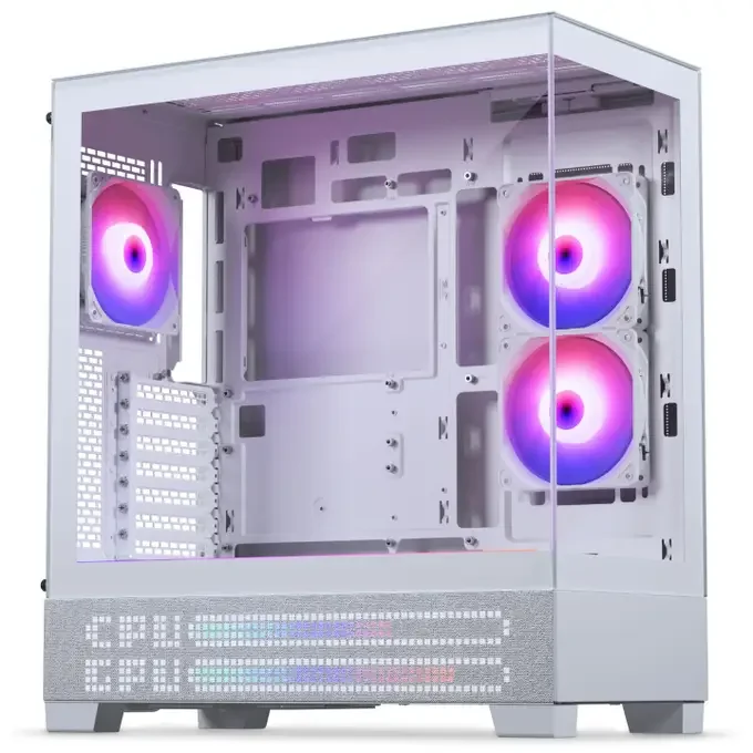 Phanteks XT View ATX Tempered Glass PC Case with LED Matrix DRGB - Grey White - PH-XT523VM1_DWT01, image 1 of 1