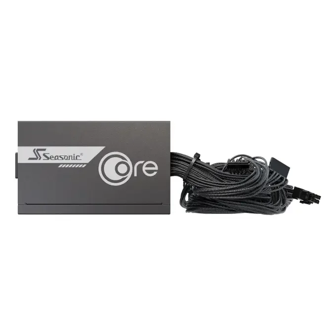Seasonic CORE BC-650 650w ATX 3.1 80 Plus Bronze Power Supply - Black - SRP-CBC651-A5A51JF, image 1 of 1