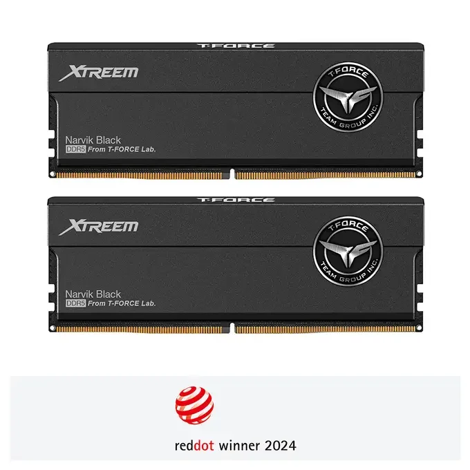 Team T-Force Xtreem 48GB Kit (2 x 24GB), DDR5, 7600MHz CL36 Memory Kit - Black - FFXD548G7600HC36EDC01, image 1 of 1