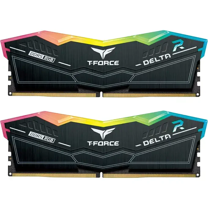TeamGroup Delta RGB 32GB (2x16GB) 6000MHz C38 DDR5 Memory Kit - FF3D532G6000HC38ADC01, image 1 of 1