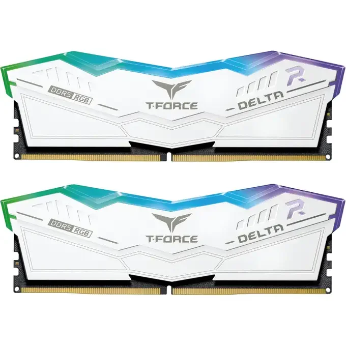 Team Group DELTA RGB memory module 64 GB 2 x 32 GB DDR5 White Kit, image 1 of 1