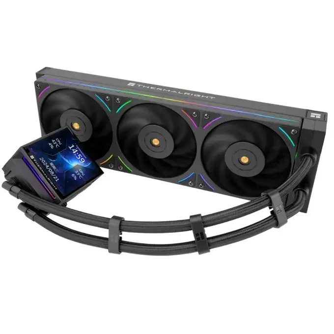 Thermalright Hyper Vision 360 UB ARGB LCD Black All In One CPU Cooler - 360mm - COO-TLR-04201, image 1 of 1