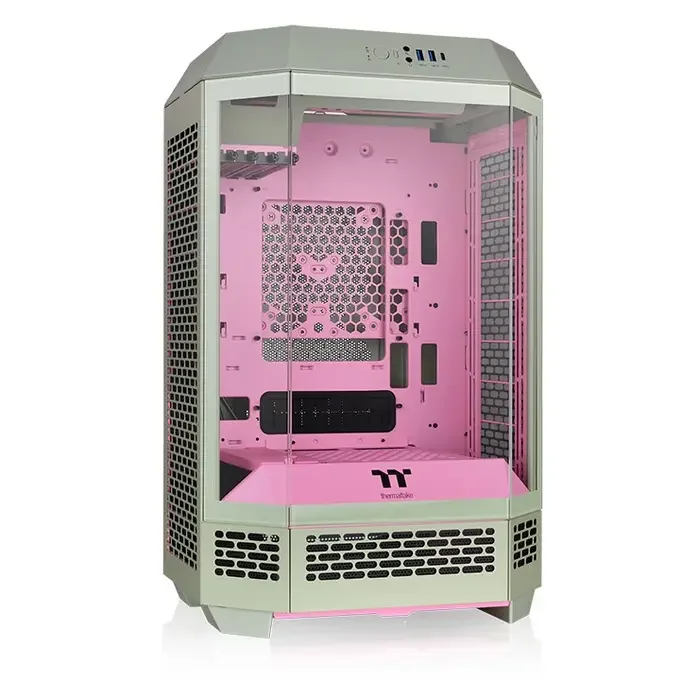 Thermaltake The Tower 300 Matcha Plum Micro-ATX Tempered Glass ARGB Gaming PC Case - CA-1Y4-00SJWN-00, image 1 of 1