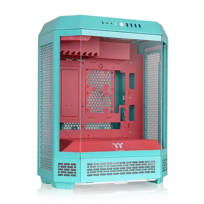 Thermaltake The Tower 600 Mint Strawberry E-ATX Tempered Glass ARGB Gaming PC Case - CA-1Z1-00MLWN-00, image 1 of 1