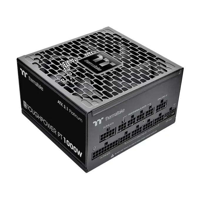 Thermaltake Toughpower PT 1000W Fully Modular 80+ Platinum PCIE 5.1 ATX3.1 Power Supply - PS-TPP-1000FNFAPK-1, image 1 of 1