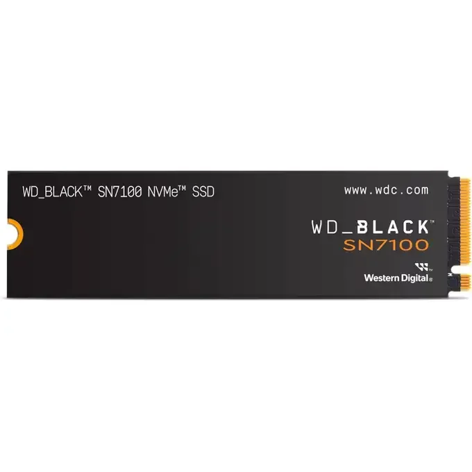Western Digital Black SN7100 500GB M.2 NVMe PCI-E Gen4 Solid State Drive - Read 6800 MB/s, Write 5800 MB/s - WDS500G4X0E-00CJA0, image 1 of 1